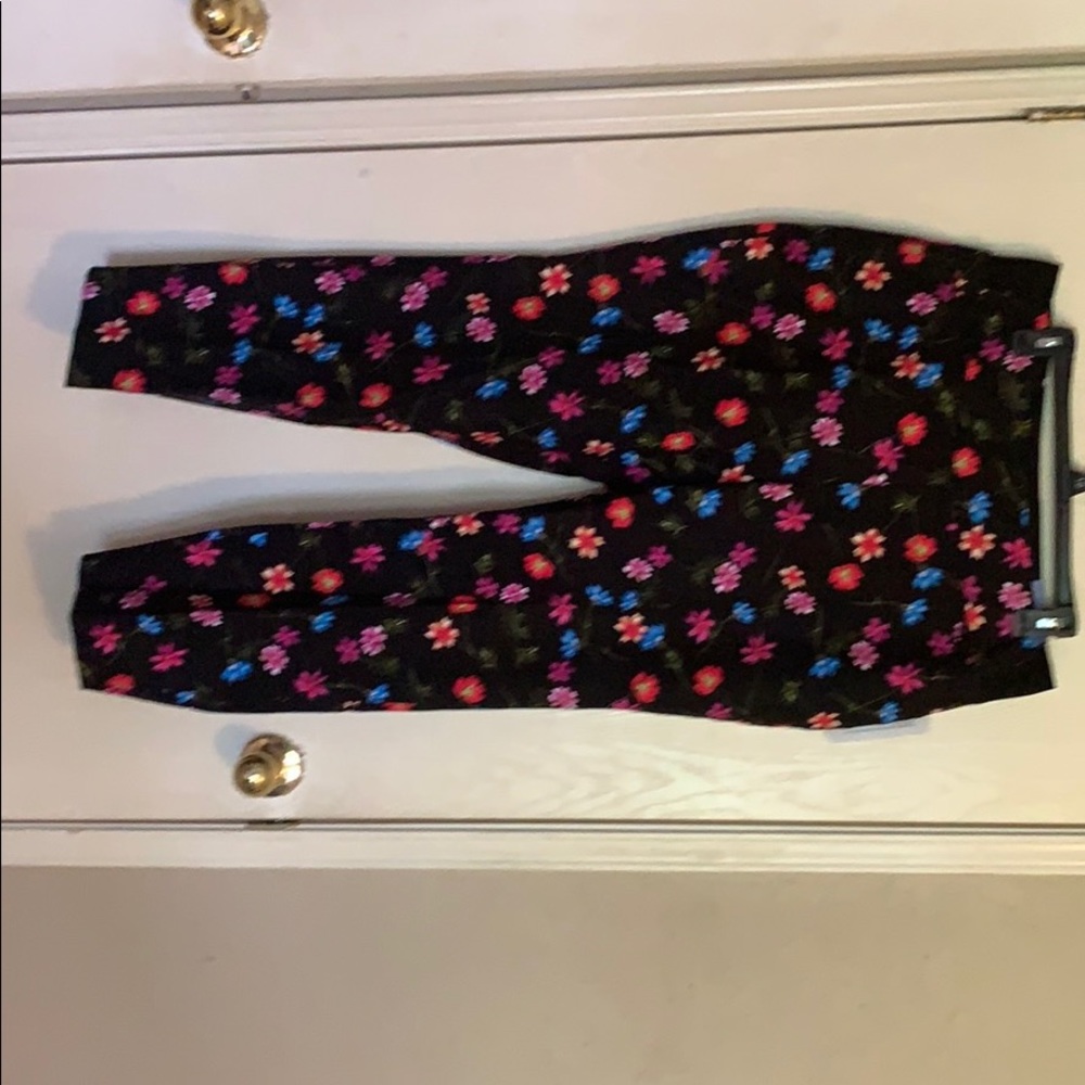 Floral print slacks